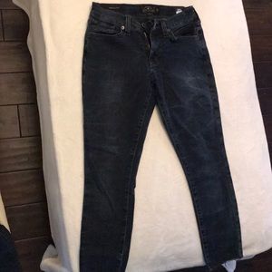 Dark blue Lucky brand Charlie skinny jeans